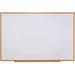 43621 Dry-Erase Board Melamine 72 X 48 White Oak-Finished Frame