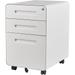 3 Drawer File Cabinet with Lock Metal Filing Cabinets for Home Office Small Rolling File Cabinet Under Desk Office Drawer Mobile Storage Cabinet fits Letter/Legal/A4 Size White