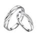 GHYJPAJK Forever Love Couple Wedding Lover Silver Color Rings F3P2 Y5P4