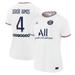 Women's Jordan Brand Sergio Ramos White Paris Saint-Germain 2021/22 Fourth Replica Jersey