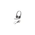 Plantronics Blackwire C3225 Stereo Headset with USB-C & 3.5 mm Connection Noise Cancelling Soundguard and Flexible Microphone Arm Black