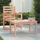 Table de jardin 82,5x50,5x45 cm bois massif de douglas The Living Store Brun