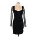 Herve Leger Casual Dress - Bodycon: Black Dresses - Women's Size Large