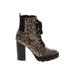 Steve Madden Ankle Boots: Brown Snake Print Shoes - Women's Size 8