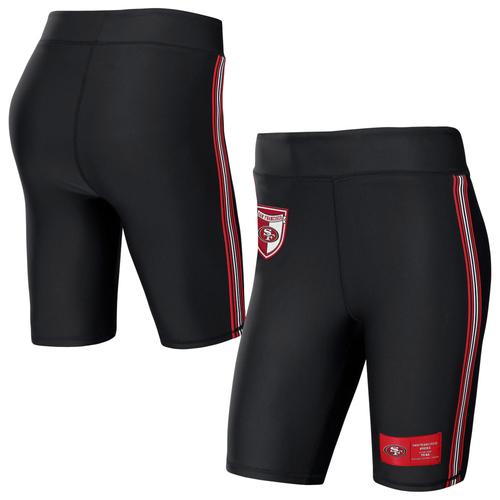 Damenbekleidung von Erin Andrews Schwarze San Francisco 49ers Bikershorts