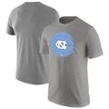 Jordan Brand Heather Grey North Carolina Tar Heels Basketball-Logo-T-Shirt für Herren