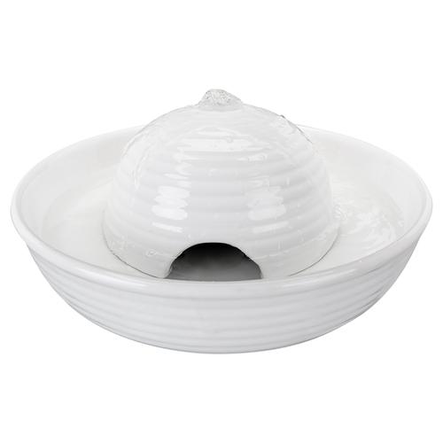 Trixie Keramik Trinkbrunnen Vital Flow - Trinkbrunnen Mini 800 ml, weiß
