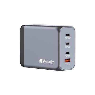 Verbatim GaN Charger 200 W, 4 Ports USB-C Ladegerät, Power Adapter