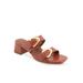 Women's Estella Sandal by Roamans in Ginger Bread Leather (Size 6 M)