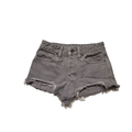 Free People Shorts | Free People Women's Cut Off Jean Shorts Light Grey Distressed Super Short 24 Xs | Color: Gray | Size: 24