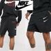 Nike Sweaters | Nike Swoosh French Terry Casual Sports Set Alphabet Printing | Color: Black/Red | Size: M