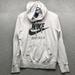 Nike Tops | Nike Just Do It Sweatshirt Hoodie Womens Large Graphic Big Swoosh Heathered Gray | Color: Black/Gray | Size: L