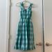 J. Crew Dresses | J. Crew Plaid Spring Apron Midi Dress 2 | Color: Blue/Green | Size: 2