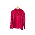 Lululemon Athletica Jackets & Coats | Lululemon Pink Windbreaker Half Zip Jacket With Ponytail Hood Women’s Size 8 | Color: Pink | Size: 8