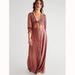 Free People Dresses | Free People String Of Hearts Maxi Dress Size Empress Rock Mauve Purple Red | Color: Pink/Red | Size: Xs