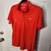 Nike Tops | Nike Golf Women's Short Sleeve Polo Dri-Fit Orange 1/4 Zip Pullover Size Large | Color: Orange | Size: L