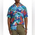 Polo By Ralph Lauren Shirts | New Polo Ralph Lauren Hoffman Print Hawaiian Shirt Mens Size Xxl Retail $168 | Color: Blue/Green | Size: Xxl
