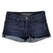 American Eagle Outfitters Shorts | American Eagle Super Low Shortie Jean Shorts Denim Dark Wash Size 2 | Color: Blue | Size: 2