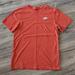 Nike Tops | Euc Nike Cotton T-Shirt | Color: Orange/White | Size: Xs