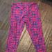 Lularoe Pants & Jumpsuits | Nwot Lularoe Fuchsia Print Leggings - Tall & Curvy | Color: Blue/Pink | Size: 12-18