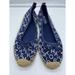 Michael Kors Shoes | Michael Kors Navy Blue Canvas Fabric Size 3 Women's Slip On Anya Espadrilles | Color: Blue | Size: 3