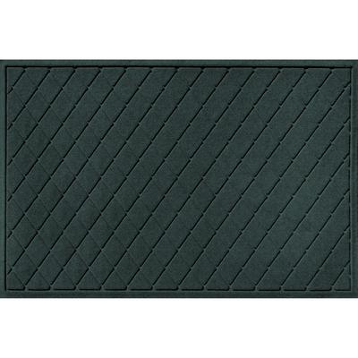 WaterHog Argyle Indoor/Outdoor Door Mat by Bungalow Flooring in Evergreen (Size 3'W X 5'L)