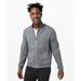 Lululemon Athletica Jackets & Coats | Lululemon Men's City Sweat Bomber Fleece Zip Up Jacket - Size: Medium | Color: Gray | Size: M