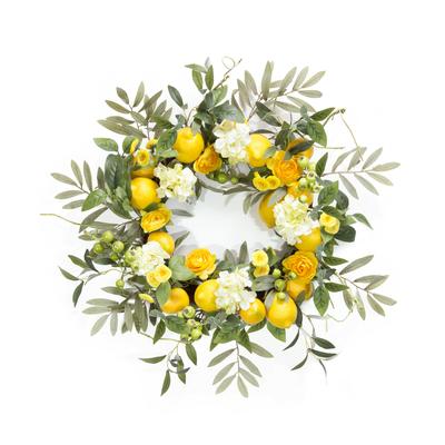 Lemon Floral Wreath 22