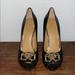 Nine West Shoes | Nine West Jonah Chain Heels Shoes 7.5 | Color: Black | Size: 7.5