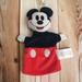 Disney Toys | Mickey Mouse Hand Puppet Disney Baby Toy Cleaned Sanitized Chile Gift | Color: Black/Red | Size: Osbb