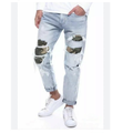 Levi's Jeans | Levis Mens Premium Big E Hi-Ball Roll Jeans Stretch Denim Tapered Camo Shred 42 | Color: Blue/Green | Size: 42