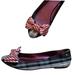 Coach Shoes | Coach Cambria Plaid Bow Toe Ballet Flats Red Gray Black Silver | Color: Gray/Red | Size: 6.5