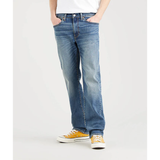 Levi's Jeans | Levi's 514 Relaxed Straight Jeans Whiskered Denim Medium Wash Blue Size W34xl34 | Color: Blue | Size: 34