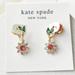 Kate Spade Jewelry | Kate Spade New Bloom Flower Gold Multi Color Huggies Earrings Mini Hoops Earring | Color: Gold/Pink | Size: Os