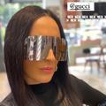 Gucci Accessories | New Gucci Gg1631s 013 Unisex Sunglasses Gg 1631s 013 Gucci Shield Grey Eyewear | Color: Gray/Silver | Size: Os