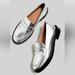 Madewell Shoes | Madewell Silver Vernon Loafer Size 8 | Color: Silver | Size: 8