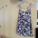 Free People Dresses | Free People Bring It Back Floral Print Dress | Color: Blue/Cream | Size: Xl