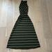 Anthropologie Dresses | 5/25$ Anthropologie Michael Stars Sleeveless Waist Stripe Maxi Dress Size Xs | Color: Green/White | Size: Xs