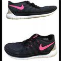 Nike Shoes | Nike Free 5.0 Women’s Size 7 Shoes | Color: Black/Pink | Size: 7