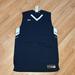 Under Armour Shirts | New Under Armour Sleeveless Basketball Jersey Men Unisex Size Xl Navy White A195 | Color: Blue/White | Size: Xl