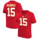 Nike Patrick Mahomes Rotes Kansas City Chiefs Super Bowl LVIII T-Shirt mit Spielernamen und Nummer für Vorschulkinder