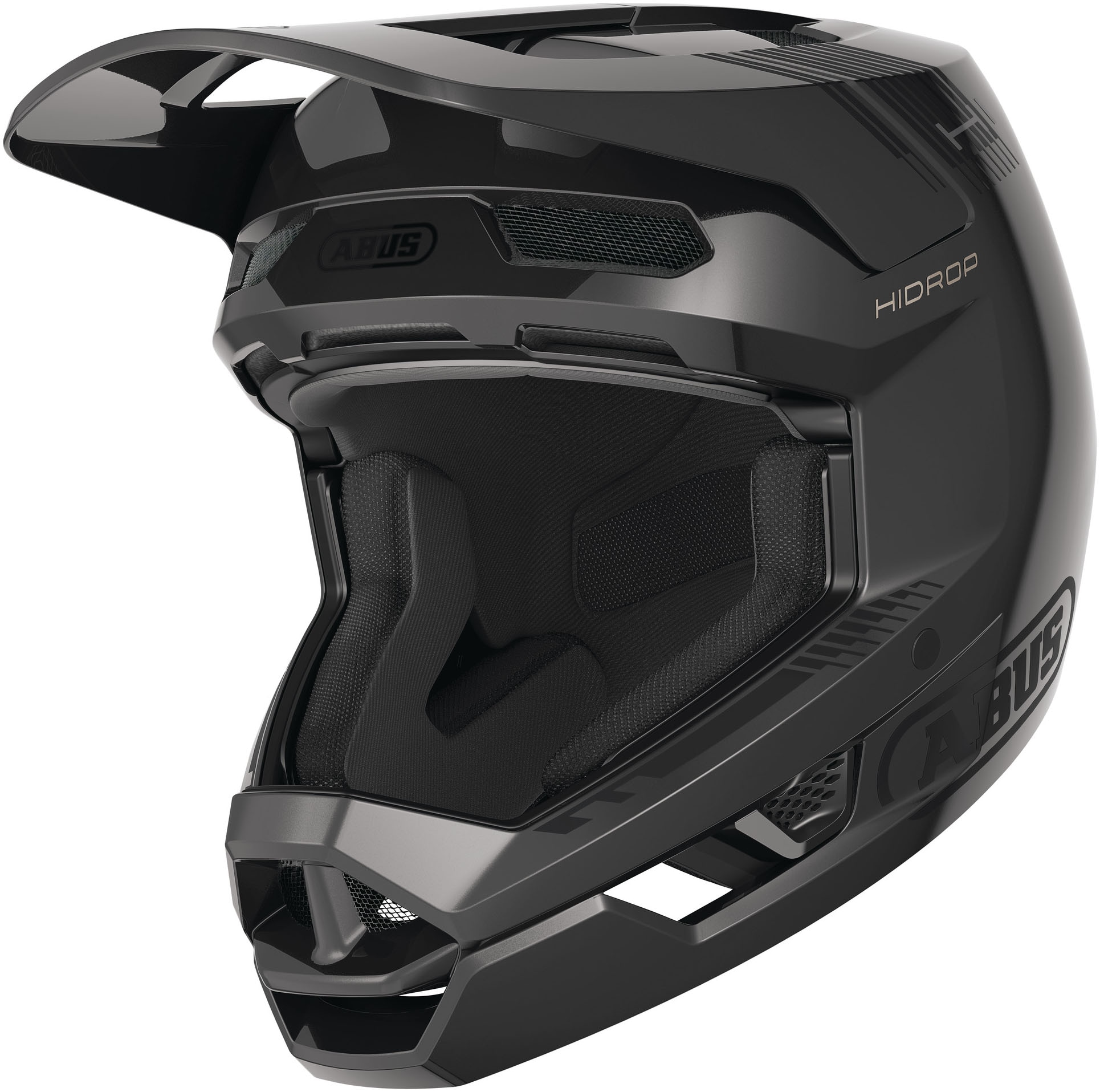 Fahrradhelm ABUS "HIDROP" Gr. XL, schwarz (shiny schwarz), Helme, XL Kopfumfang: 61cm - 62cm Image