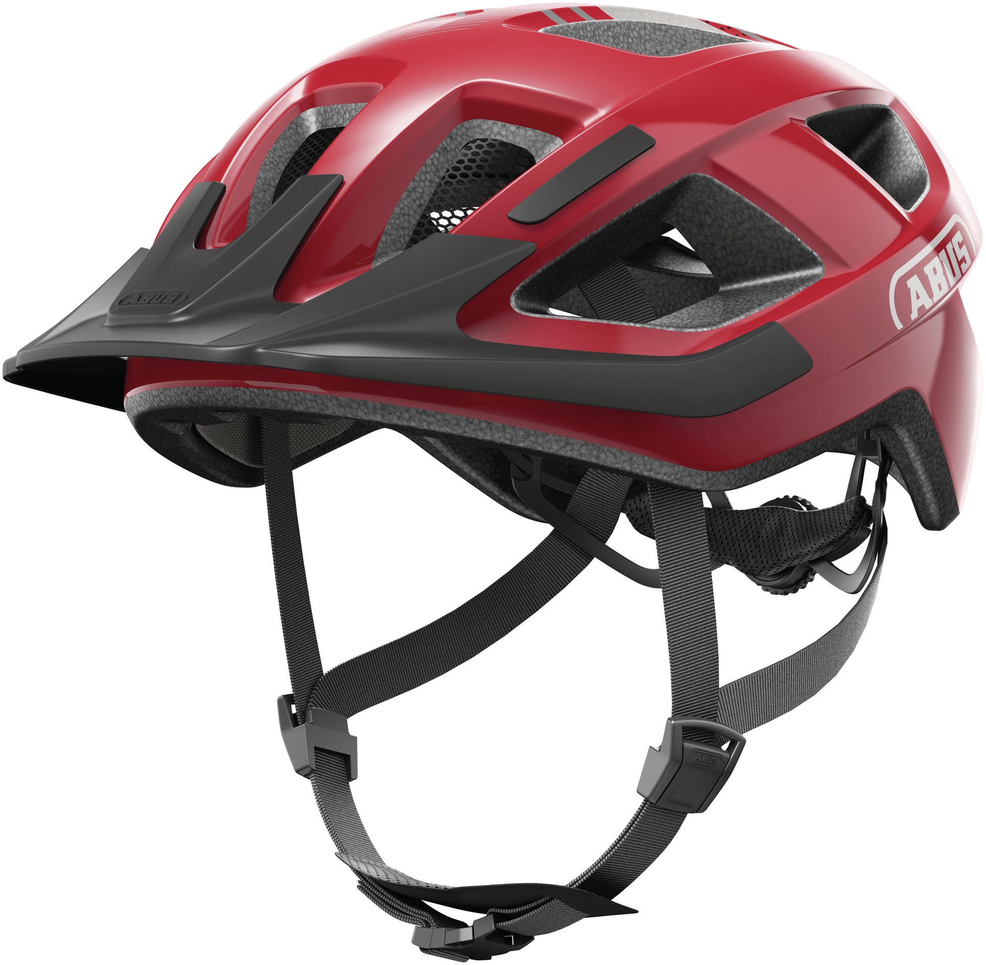 Fahrradhelm ABUS "ADURO 3.0" Gr. S, rot (blaze rot), Helme, S Kopfumfang: 51cm - 55cm Image