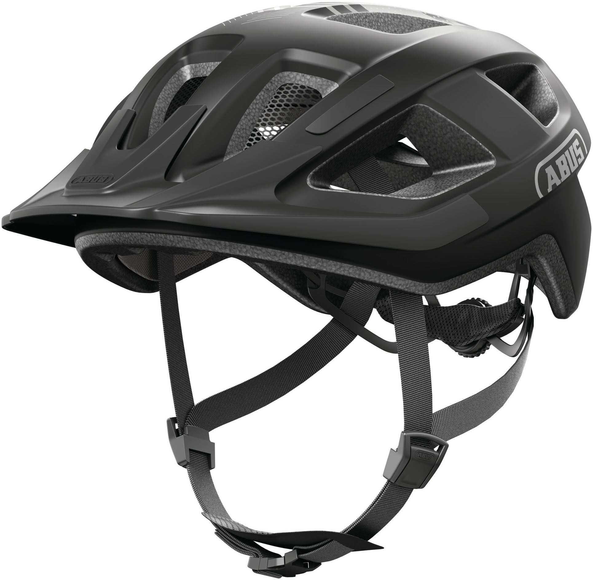 Fahrradhelm ABUS "ADURO 3.0" Gr. S, schwarz (race schwarz), Helme, S Kopfumfang: 51cm - 55cm Image