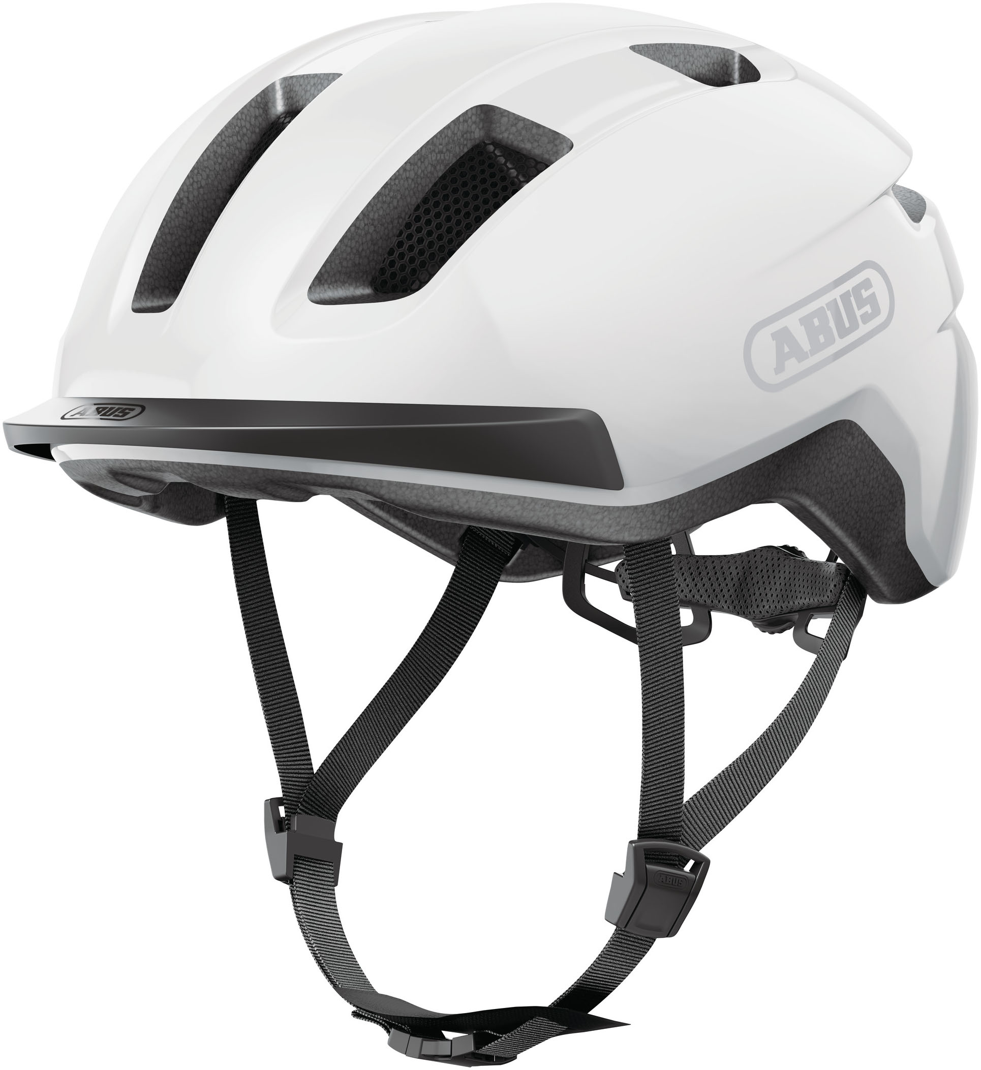 Fahrradhelm ABUS "PURL-Y" Gr. S, weiß (shiny weiß), Helme, S Kopfumfang: 51cm - 55cm Image