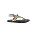 Sanuk Sandals: Green Tropical Shoes - Women's Size 8