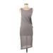 Donna Karan New York Casual Dress: Gray Dresses - Women's Size Medium