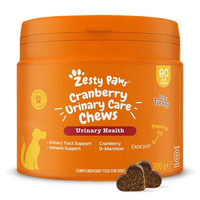 2x Zesty Paws Urinary Care Chews Cranberry 90 Kautabletten Ergänzungsfutter für Hunde