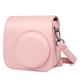 VALQUA Camera Bag PU Leather Case with Shoulder Strap Fit for Mini 9 8 8+ Instant Film Camera Bag (Color : Roze)