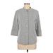 J. McLaughlin Jacket: Gray Polka Dots Jackets & Outerwear - Women's Size Medium